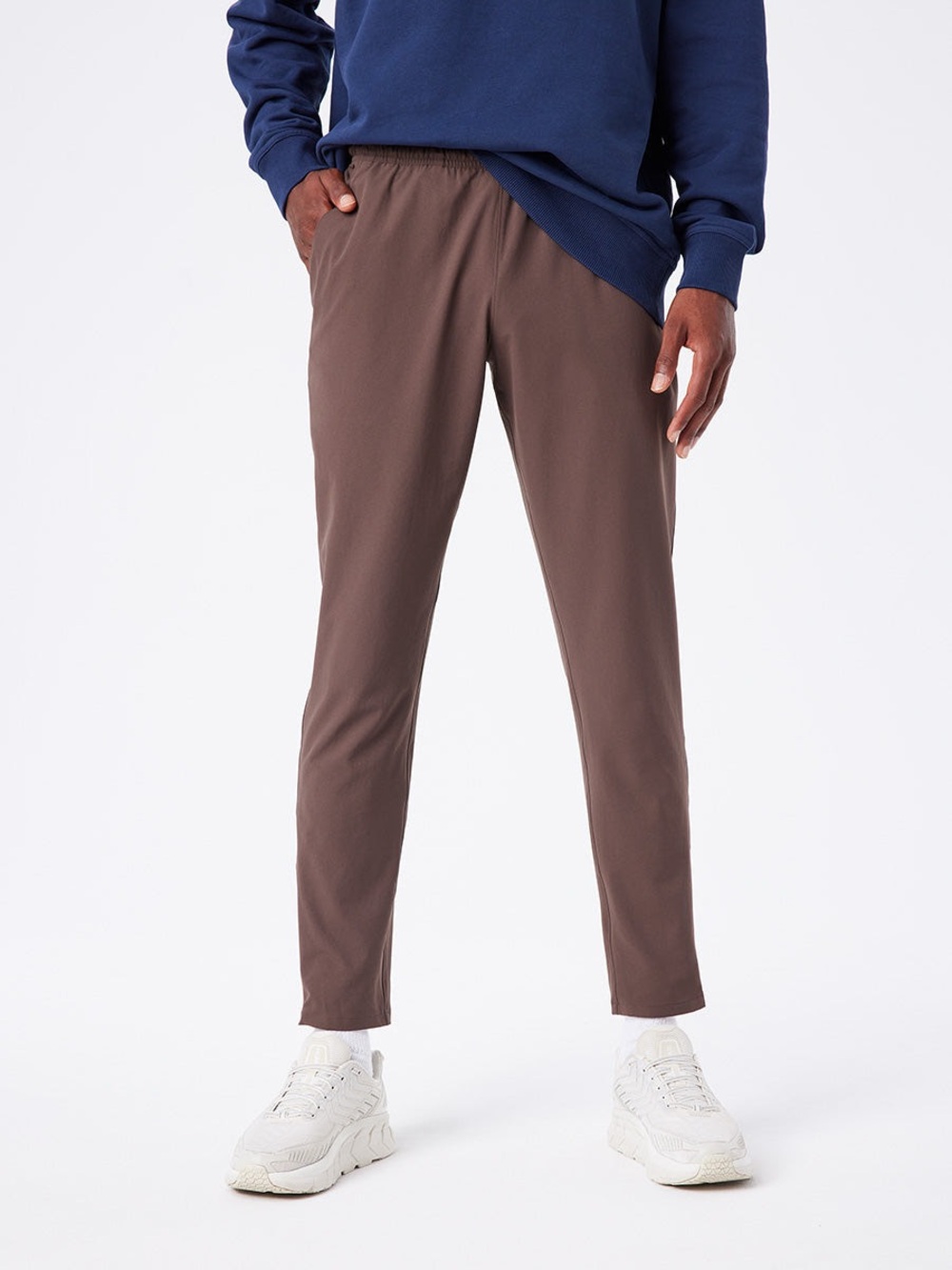 Outdoor Voices Men's High Stride Chocolate Brown Jogger Pants